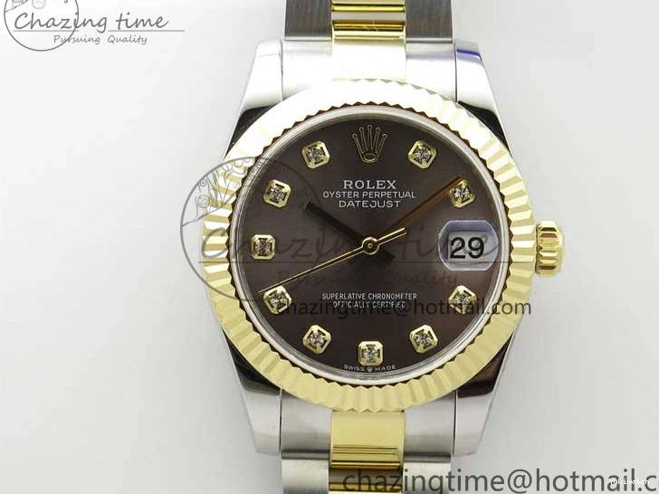 YG SS Maker 278273 Dial Diamonds YG Bracelet Datejust 31mm Best Gray Edition SS BP on Oyster 0127